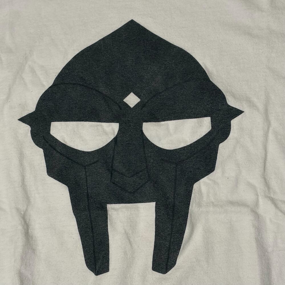 MF DOOM x Akomplice 3M Reflective Mask White T-Shirt Size M 2015 - Picture 3 of 7